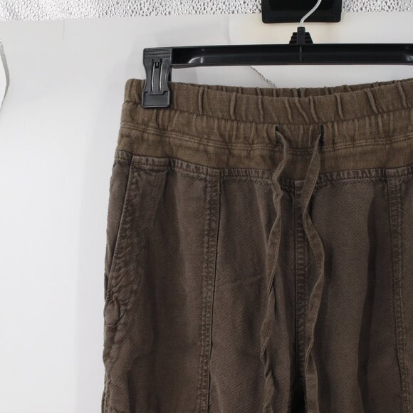 Standard James Perse Pants Womens 1 Canvas Linen Blend Jogger Drawstring relaxed - Picture 2 of 11